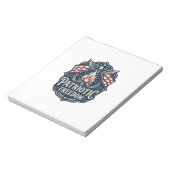 Bloc-note Tee-shirt graphique vectoriel nuit de feu patrioti (Tourné)