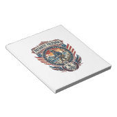 Bloc-note Tee-shirt graphique vectoriel Patriotic Beachcombe (Incliné)