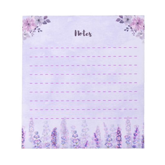 Bloc-note teintes violettes (Devant)