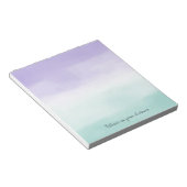 Bloc-note Teinture à l'aquarelle violet à la menthe (Incliné)
