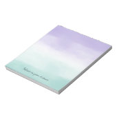 Bloc-note Teinture à l'aquarelle violet à la menthe (Tourné)