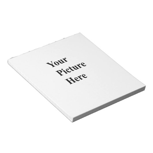 Bloc-note Téléchargez Votre Propre Image Ici (Incliné)