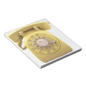 Bloc-note Téléphone Rotary jaune (Incliné)