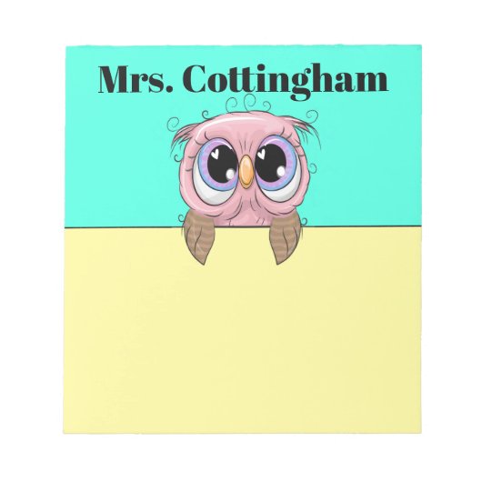 Bloc-note Tellement mignon Chouette Note Pad (Devant)