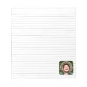 Bloc-note Template de photo Lined Notepad (Devant)