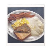 Bloc-note Temps de petit déjeuner - le lard Eggs des poussiè (Devant)