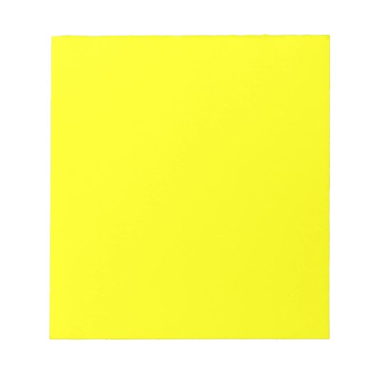 Bloc-note Tendance citron jaune uni couleur | Classique (Devant)