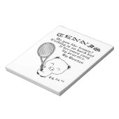 Bloc-note Tennis (Tourné)