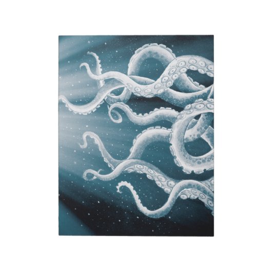 Bloc-note Tentacles Galaxy Blue Moon Rays (Tourné)