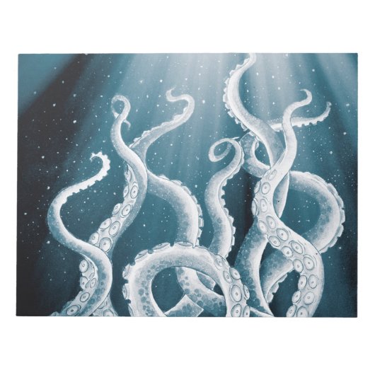 Bloc-note Tentacles Galaxy Blue Moon Rays (Devant)