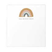Bloc-note Terme Bohemian Rainbow Nom personnalisé (Devant)