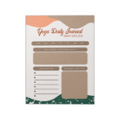 Bloc-note Terra verte Abstraite moderne Cotta Yoga Daily (Tourné)