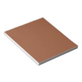 Bloc-note Terracotta Burnt Orange couleur solide (Incliné)