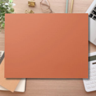 Bloc-note Terracotta Orange Solide Couleur Chaleureuse & Con