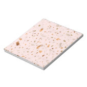 Bloc-note Terrazzo Rose Blush Avec Spots De Cuivre Or (Tourné)