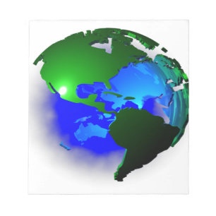 Bloc-note Terre 3d