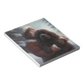 Bloc-note Terre-Neuve avec Noël Festif du Père Noël (Incliné)