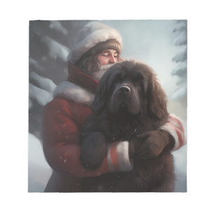 Bloc-note Terre-Neuve avec Noël Festif du Père Noël