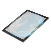 Bloc-note Terre Pleine Avec Amérique Du Nord Et Du Sud. (Incliné)