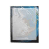 Bloc-note Terre Pleine Avec Des Nuages Simulés Sur L'Amériqu (Tourné)