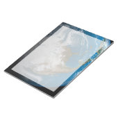 Bloc-note Terre Pleine Avec Des Nuages Simulés Sur L'Amériqu (Incliné)