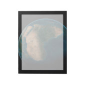 Bloc-note Terre Pleine De L'Espace Au-Dessus Du Continent Af (Tourné)