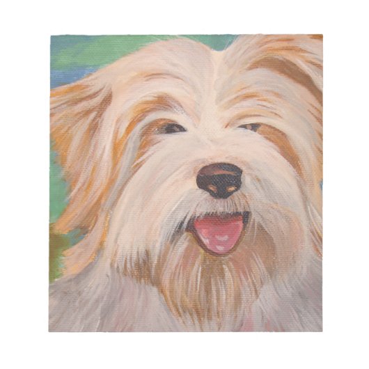 Bloc-note Terrier Portrait Cute Pet Chien Art (Devant)