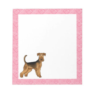 Bloc-note Tervueren Airedale Terrier Chien de Dessin Animé M