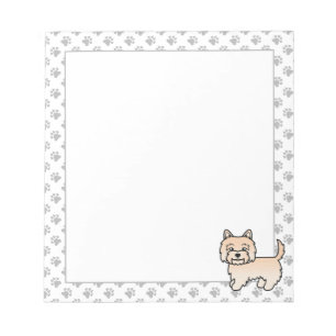 Bloc-note Tervueren Cairn Terrier Chiot Mignon Dessin Animé