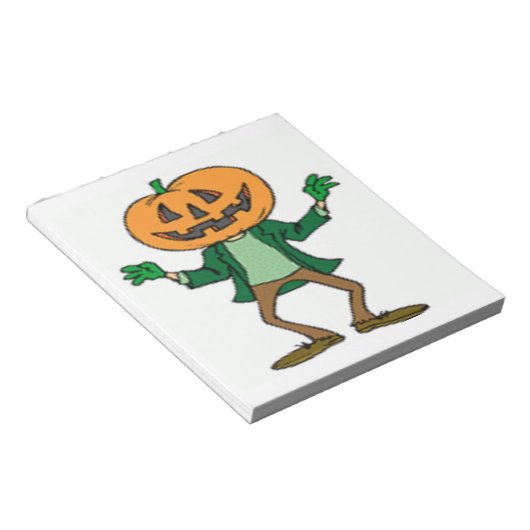 BLOC-NOTE TÊTE CITROUILLE HALLOWEEN (Incliné)