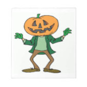 BLOC-NOTE TÊTE CITROUILLE HALLOWEEN (Devant)