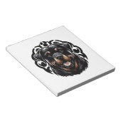 Bloc-note Tête de chien Rottweiler (Incliné)