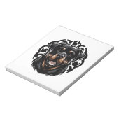 Bloc-note Tête de chien Rottweiler (Tourné)