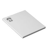 Bloc-note Tête de Lions géométriques argentés (Incliné)