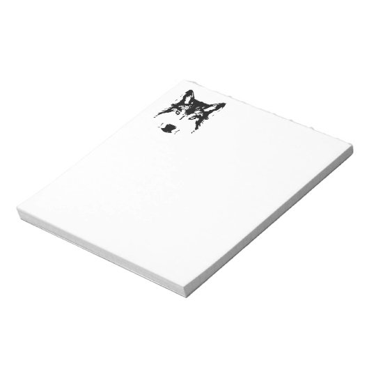 Bloc-note Tête de loup (Tourné)