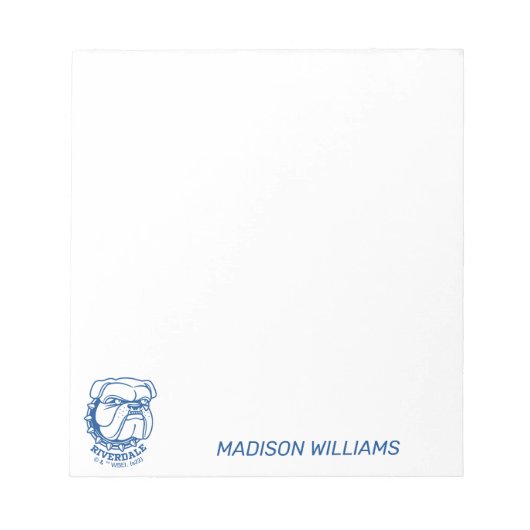 Bloc-note Tête de Riverdale Bulldog (Devant)