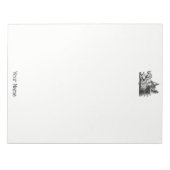 Bloc-note Tête vintage de sanglier Dessin BW (Devant)