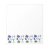 Bloc-note Texas Bluebonnets Fleurs bleues aquarelle (Devant)