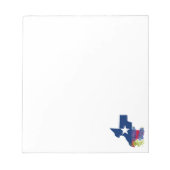 Bloc-note Texas Bluebonnets Fleurs bleues aquarelle (Devant)