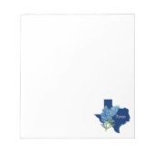 Bloc-note Texas Bluebonnets Fleurs bleues aquarelle (Devant)