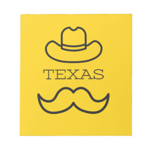 Bloc-note Texas en jaune 2