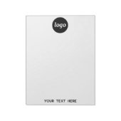 Bloc-note Texte de logo simple pour promotion commerciale (Tourné)
