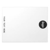 Bloc-note Texte de logo simple pour promotion commerciale (Devant)