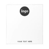 Bloc-note Texte de logo simple pour promotion commerciale (Devant)