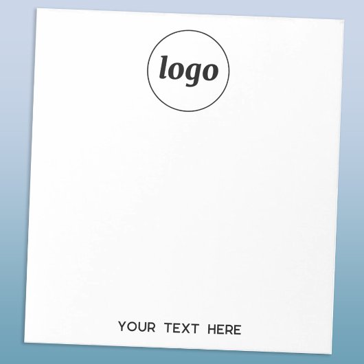 Bloc-note Texte de logo simple pour promotion d'entreprise