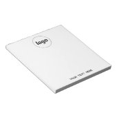 Bloc-note Texte de logo simple pour promotion d'entreprise (Incliné)