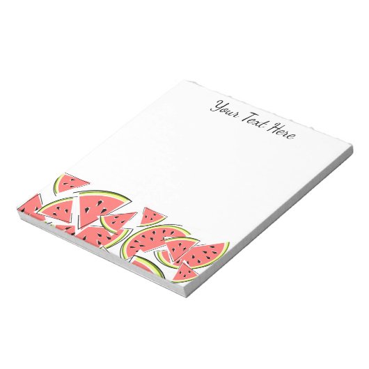 Bloc-note Texte de pastèque (Tourné)