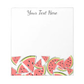 Bloc-note Texte de pastèque (Devant)