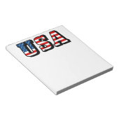 Bloc-note Texte du drapeau des États-Unis (Incliné)