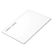 Bloc-note Texte en gras Gris Blanc Style Moderne Professionn (Incliné)